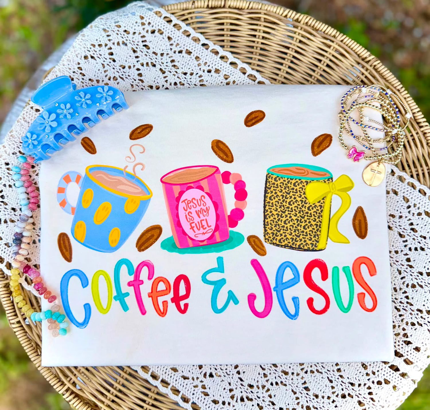 Coffee and Jesus Trio-DTF&UV
