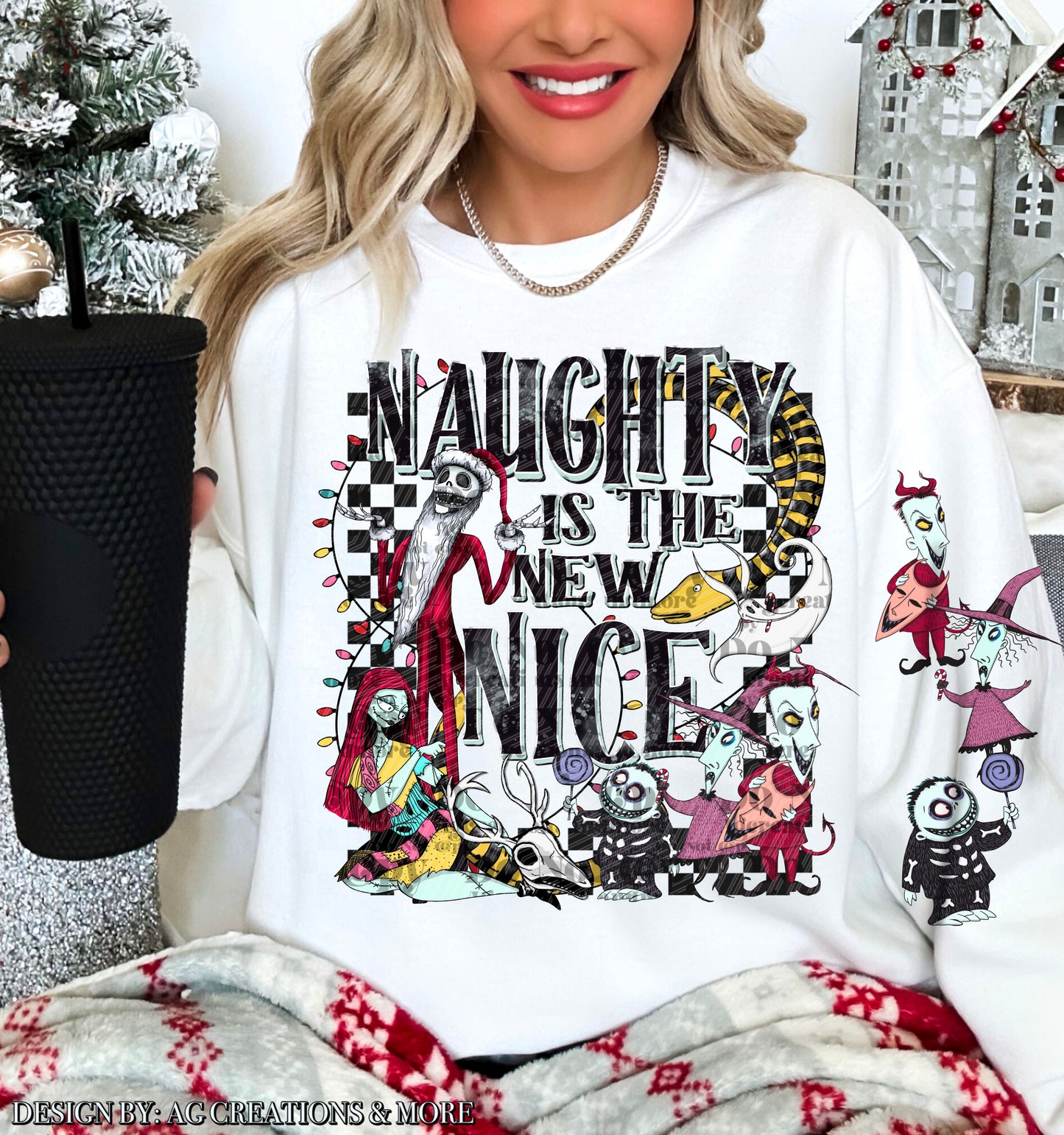 Naughty Is The New Nice With Sleeve -DTF