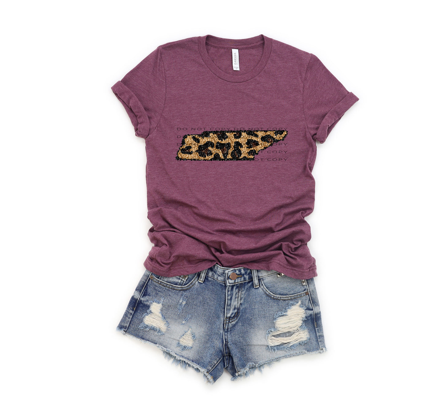 Leopard Sequin State (ALL STATES)-DTF