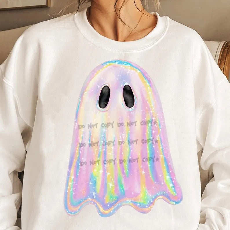 Shimmering ghost-DTF&UV