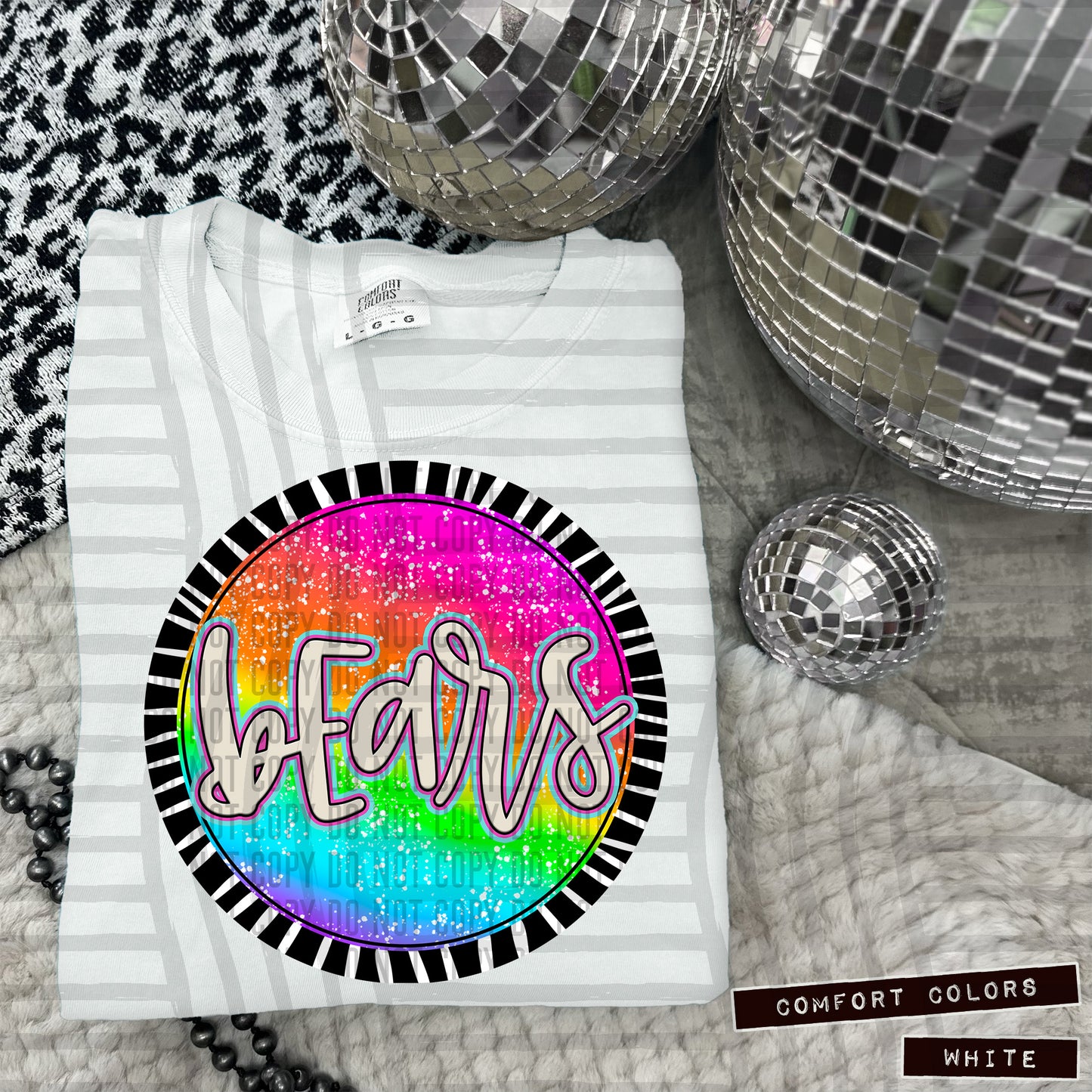 Rainbow Splatter Rounds(Dropdown)- DTF&UV