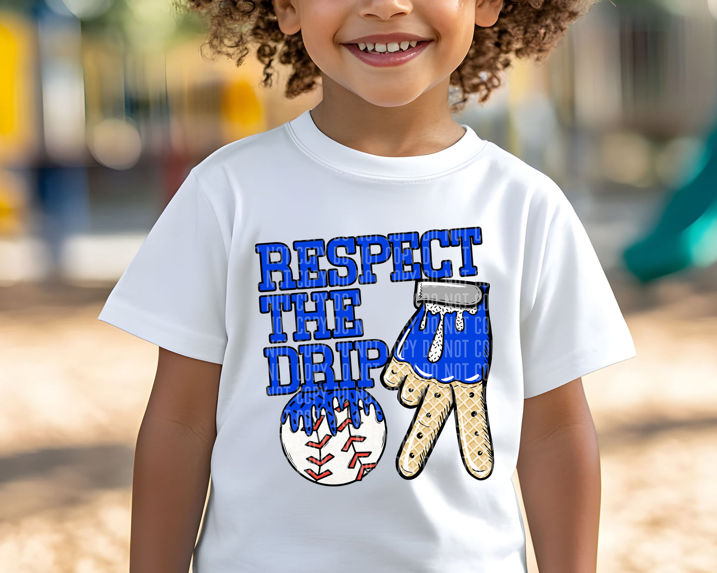 Baseball Glove Drip(dropdown)-DTF
