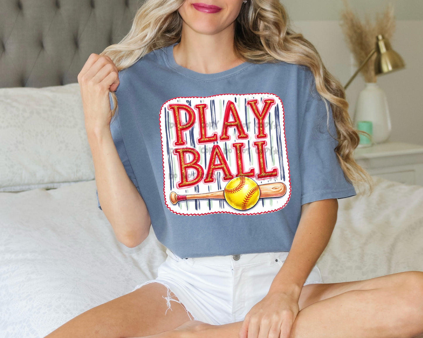 Softball- Play Ball - DTF&UV