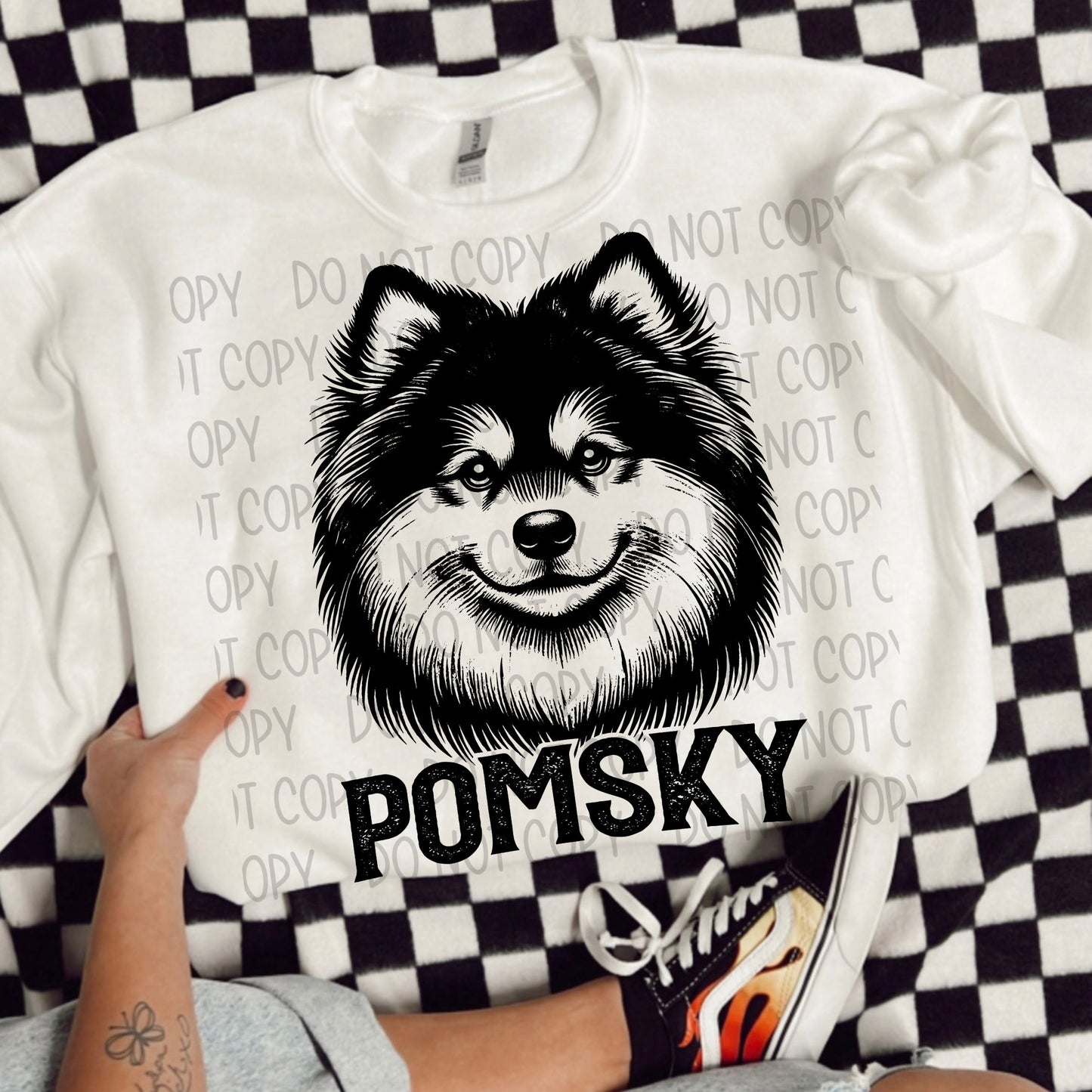 Pomsky Portrait - DTF