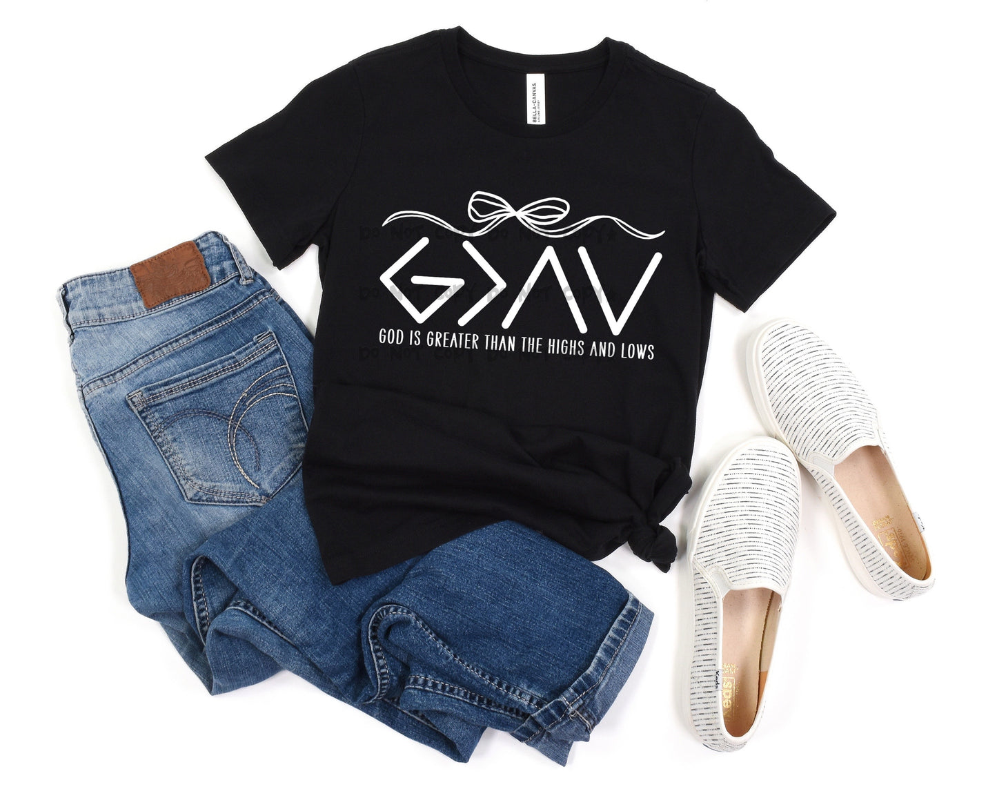 God is greater highs and Lows
(WHITE) -DTF&UV