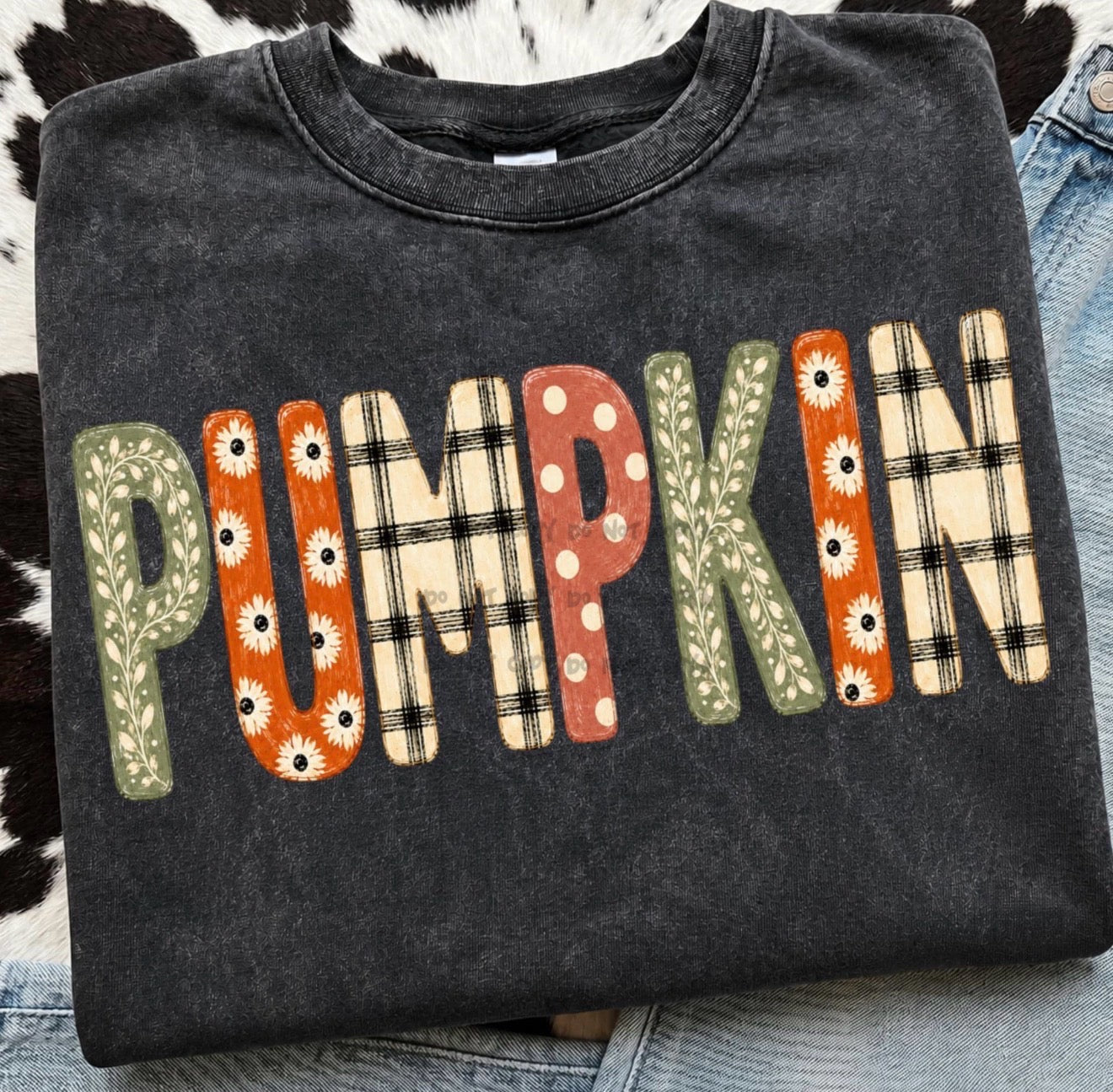 Pumpkin word patterns- DTF&UV