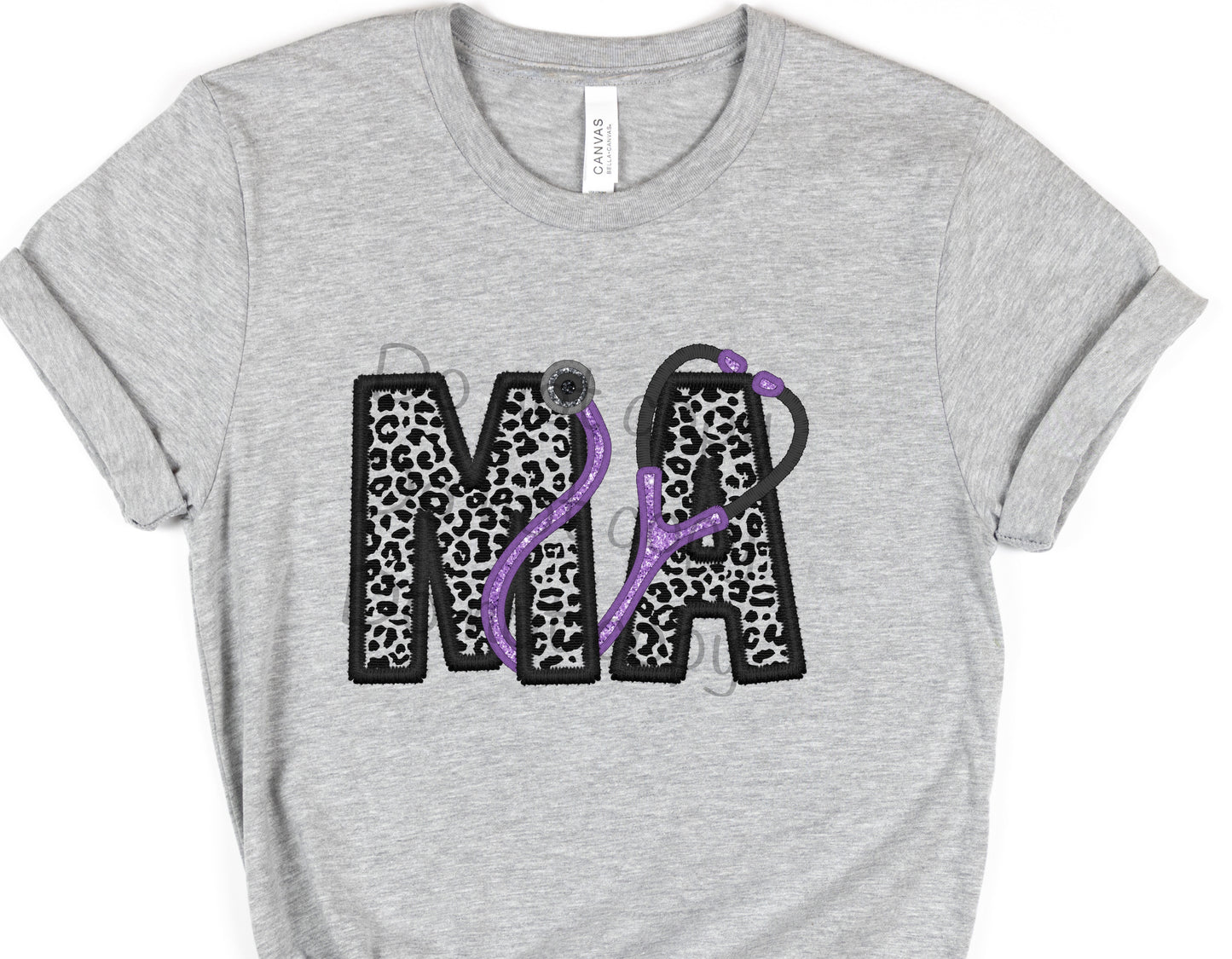 MA purple stethoscope-DTF