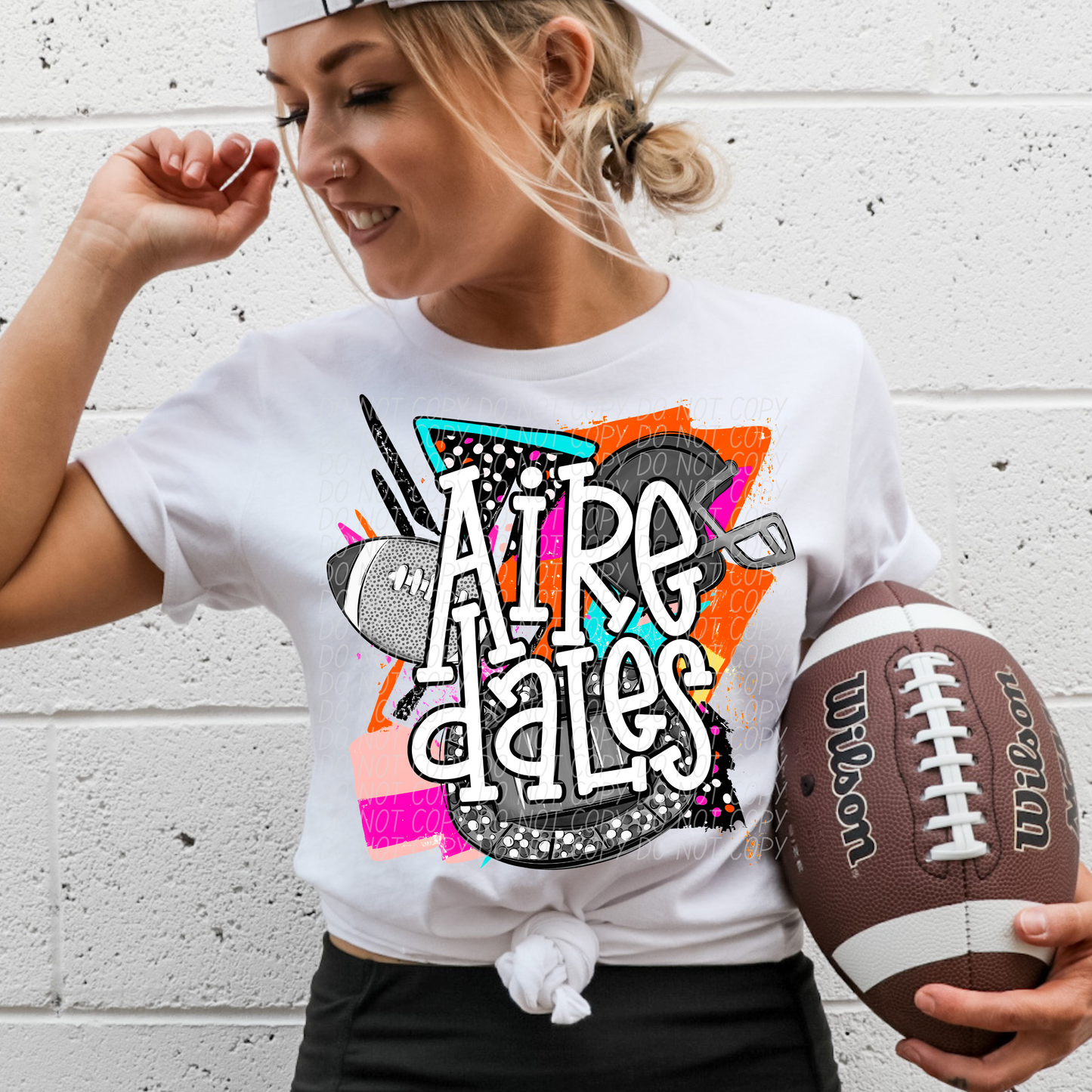 Bright Retro Football(Dropdown)-DTF&UV