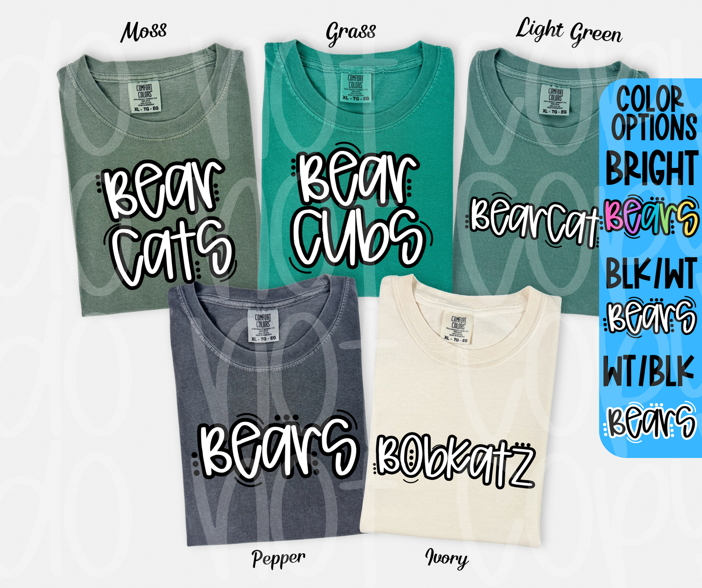 Mascots (ALL 105 MASCOTS in this listing)-DTF