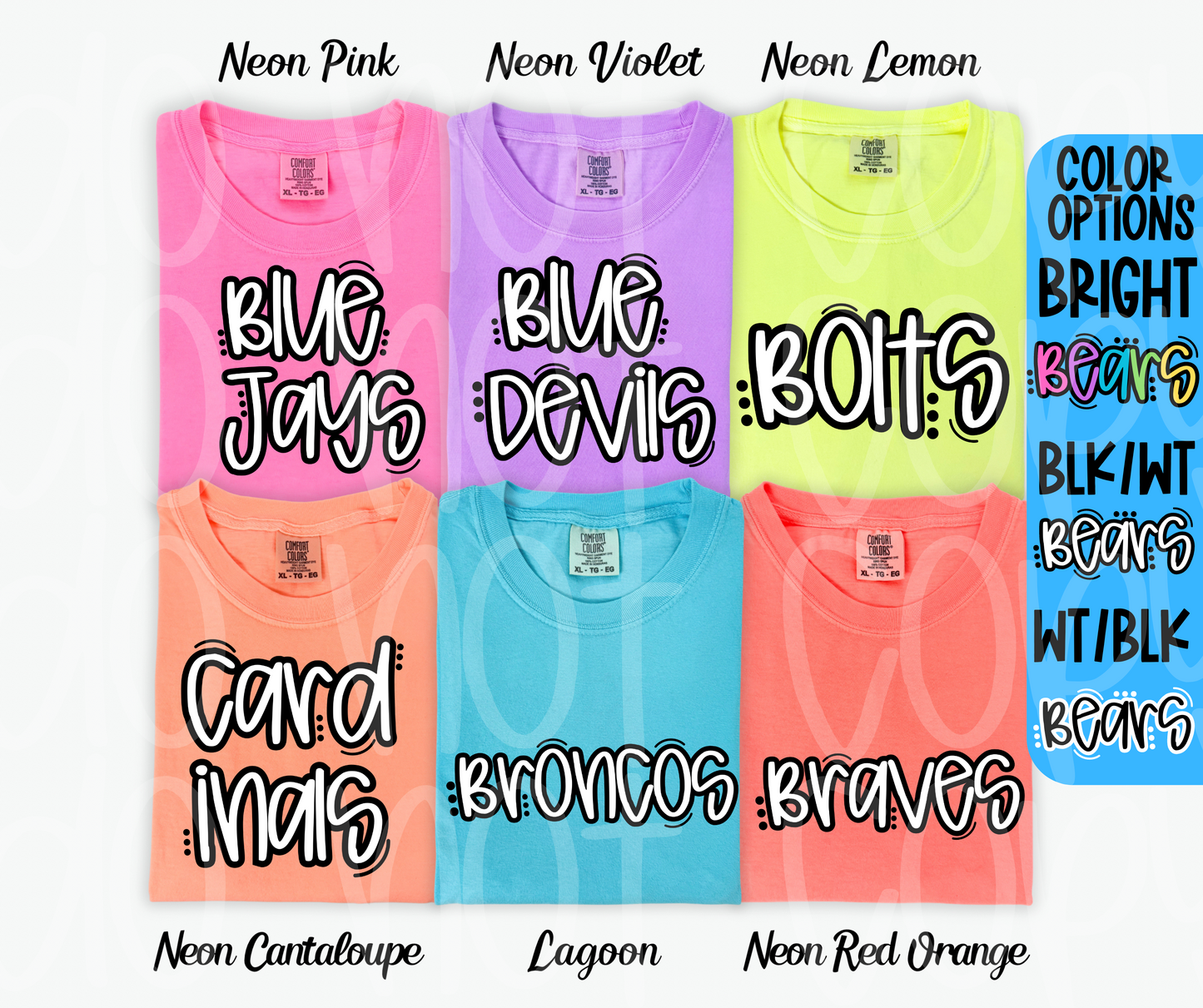 Mascots (ALL 105 MASCOTS in this listing)-DTF
