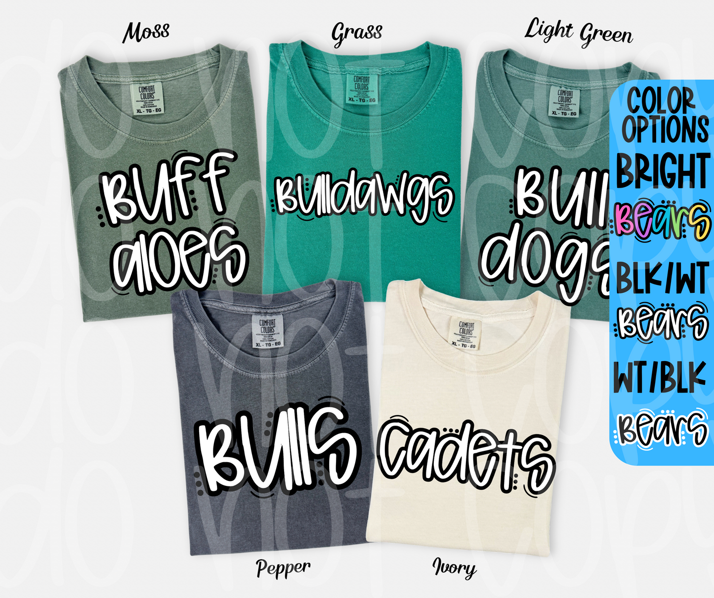 Mascots (ALL 105 MASCOTS in this listing)-DTF