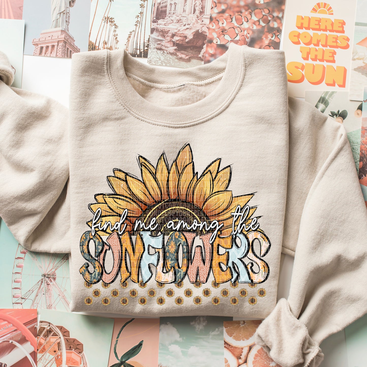 Among Sunflowers-DTF