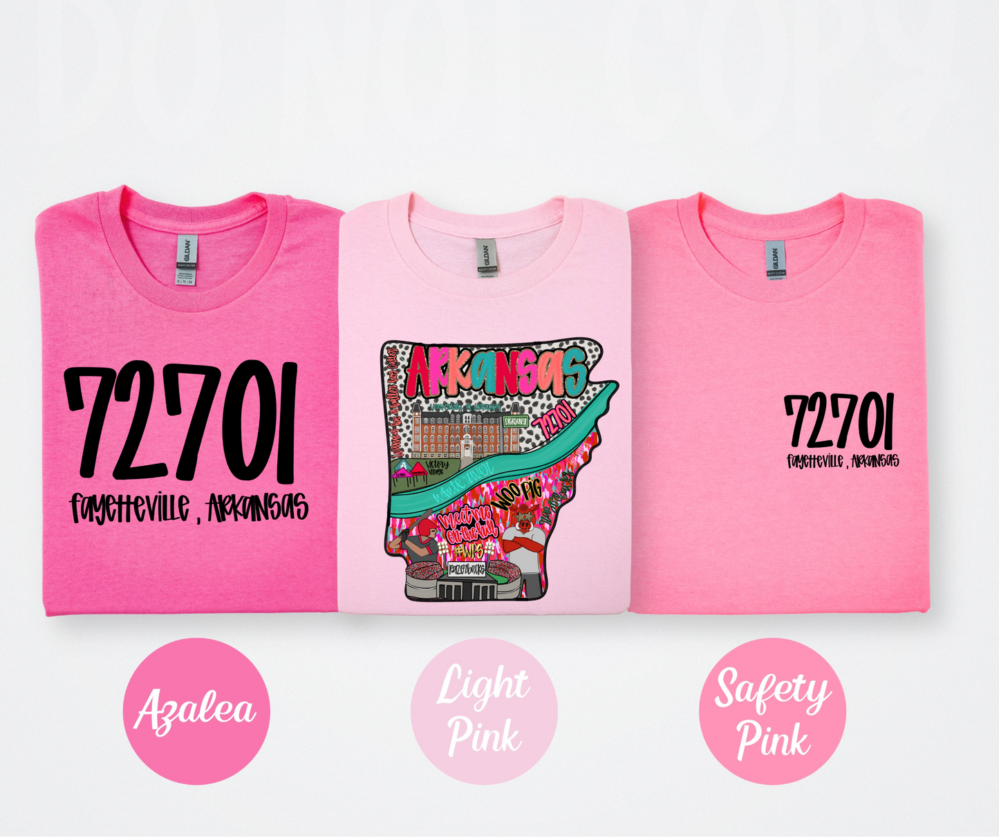 Fayetteville Arkansas (full color STATE image ONLY)-DTF