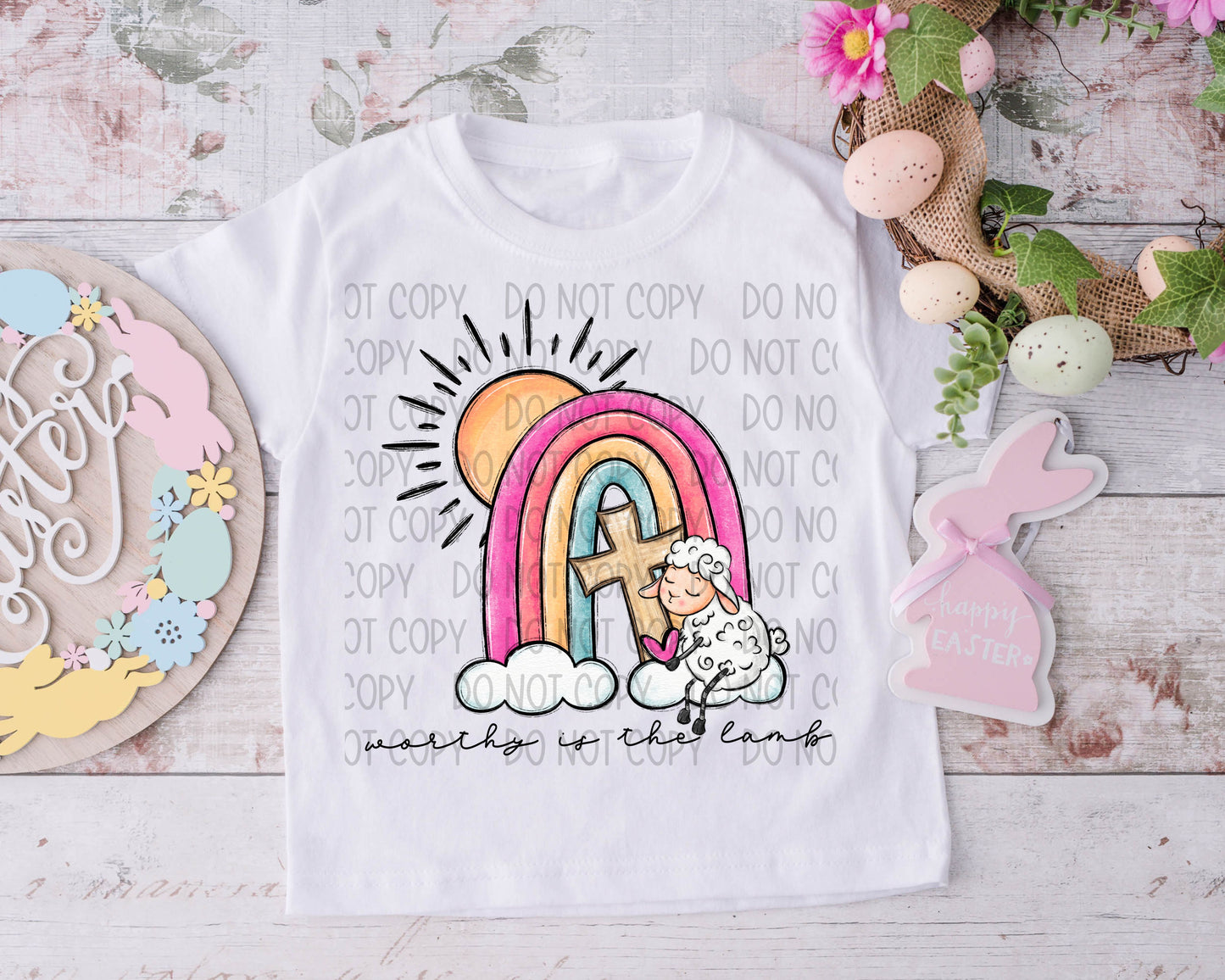 Worthy Is The Lamb Rainbow -DTF