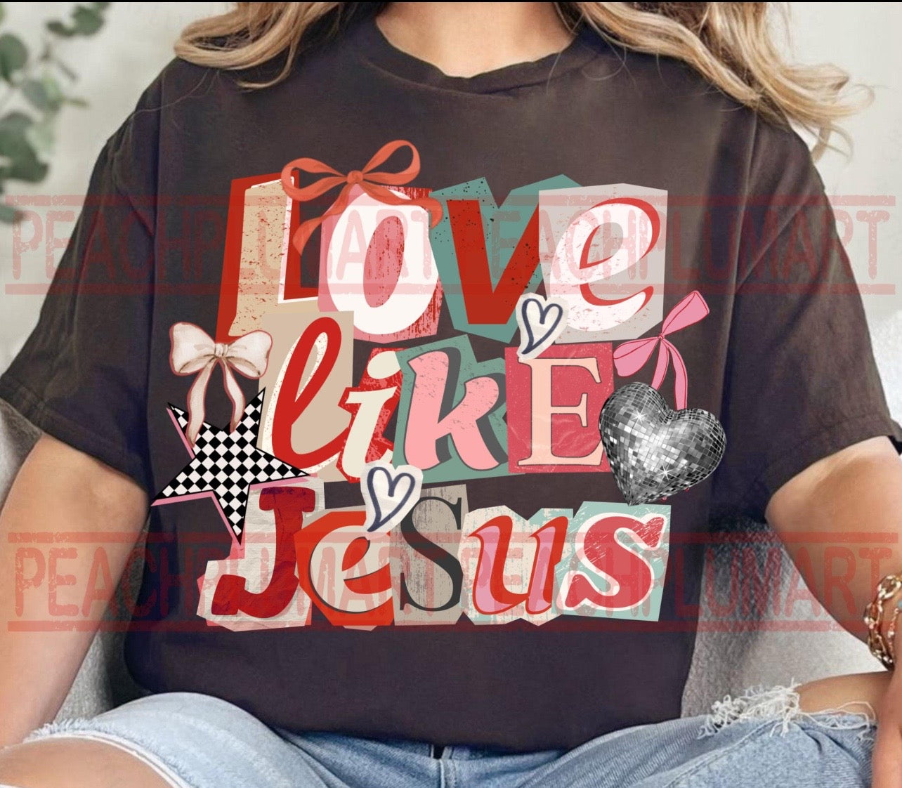 Love like Jesus mix DTF&UV
