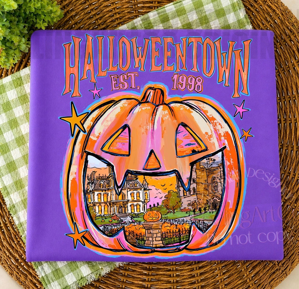 Halloweentown Pumpkin- DTF&UV