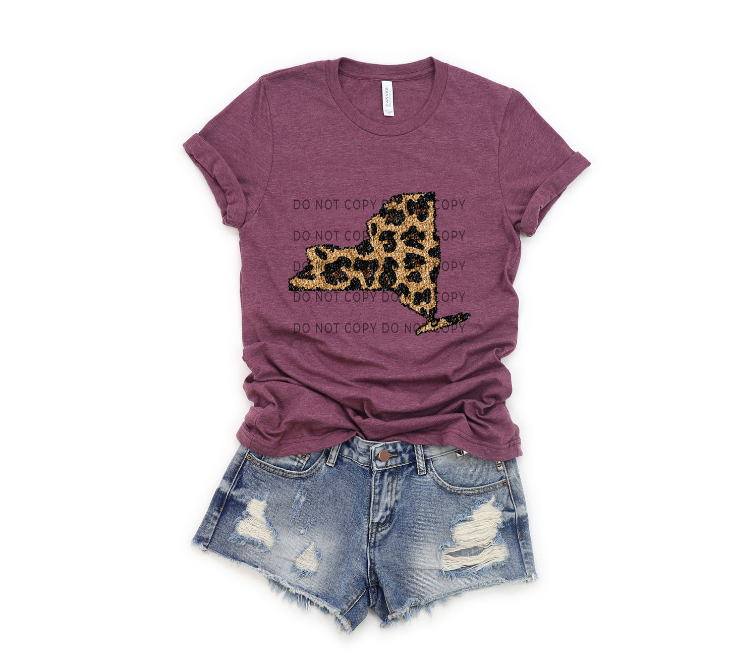 Leopard Sequin State (ALL STATES)-DTF