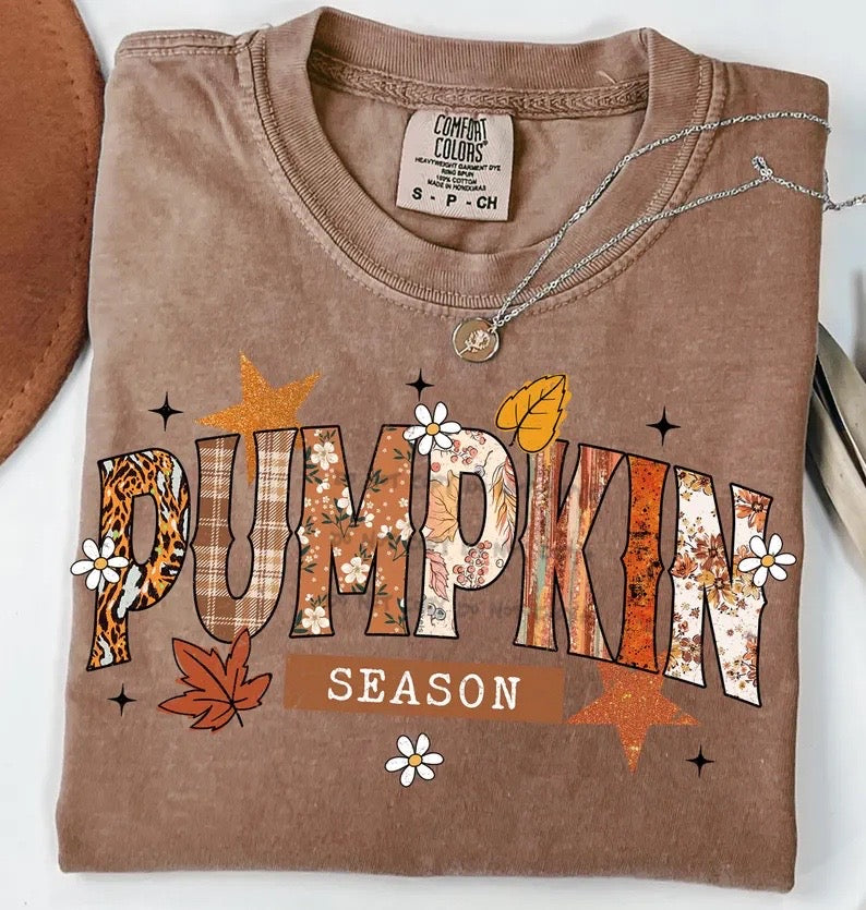 Pumpkin Season pattern font-DTF&UV