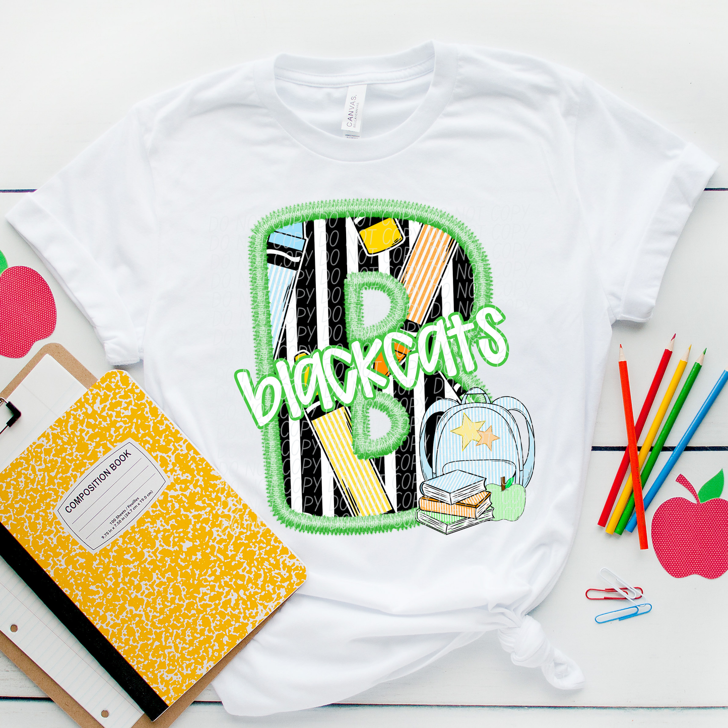 LETTER MASCOT GREEN (dropdown)-DTF&UV
