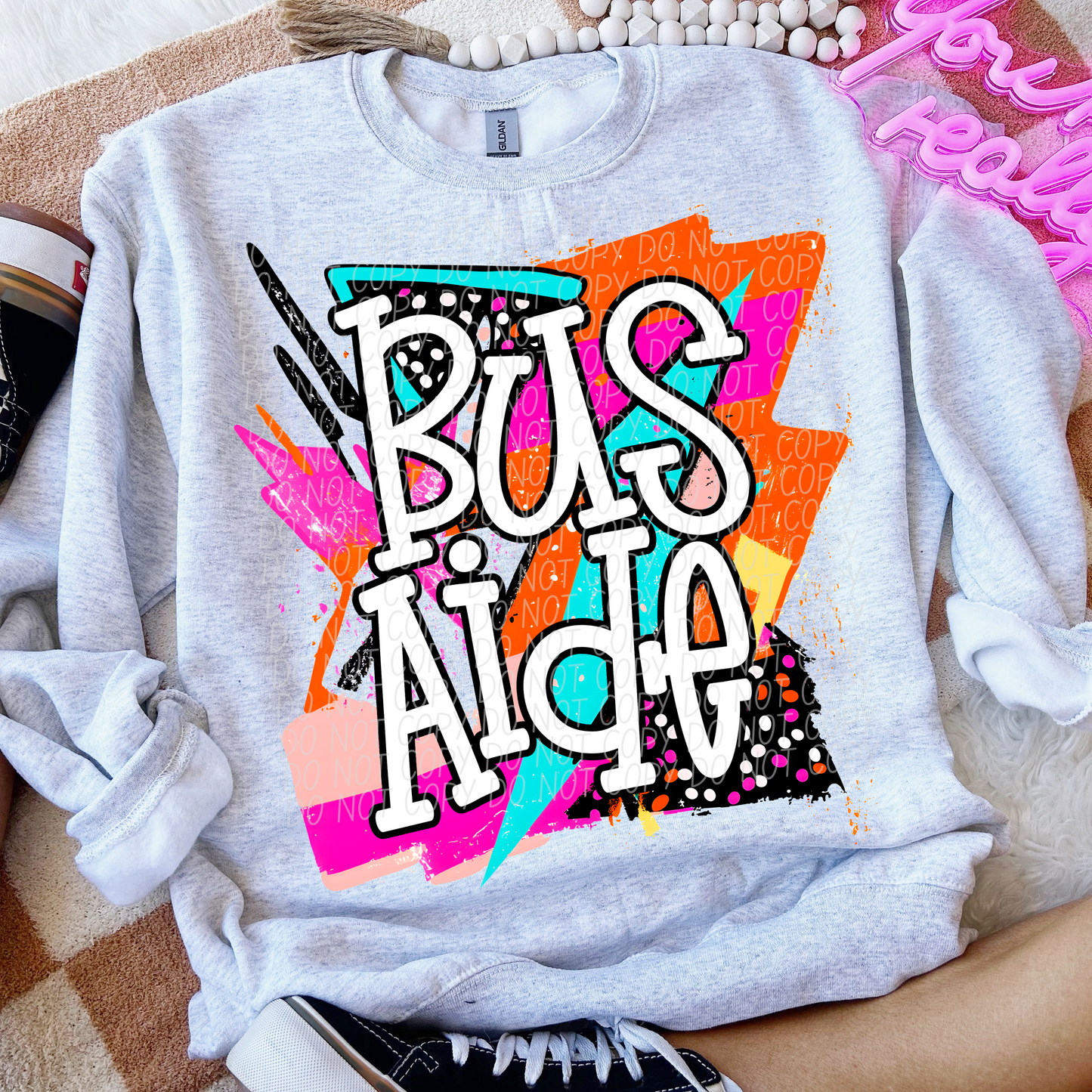 Bright Retro School(Dropdown)-DTF