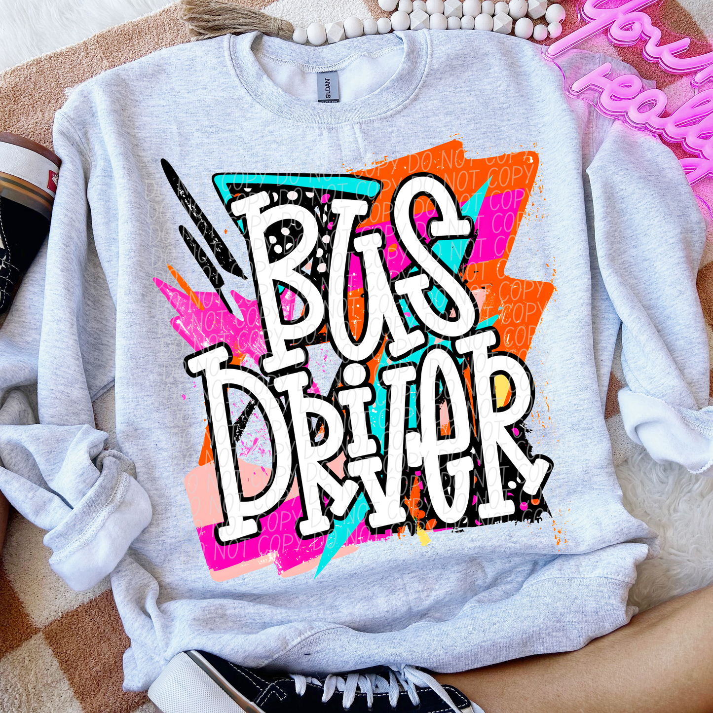 Bright Retro School(Dropdown)-DTF