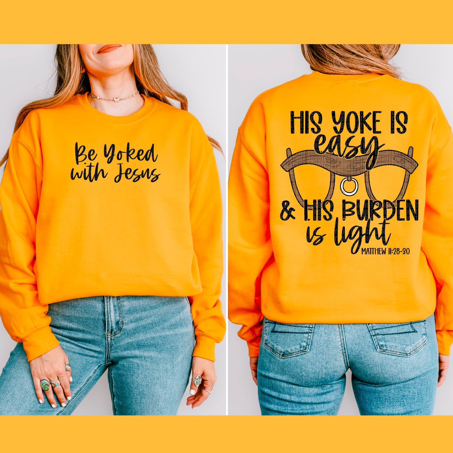 Be Yoked With Jesus(BACK)-DTF