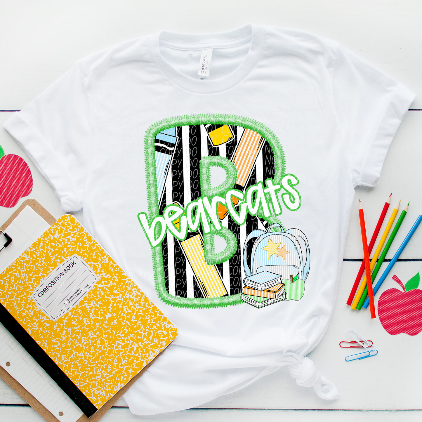 LETTER MASCOT GREEN (dropdown)-DTF&UV