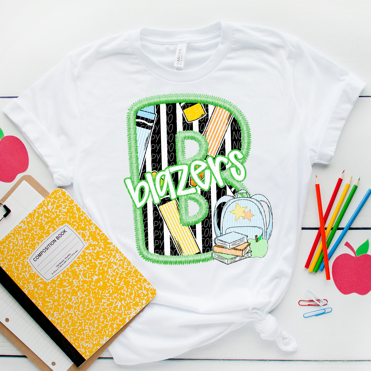 LETTER MASCOT GREEN (dropdown)-DTF&UV