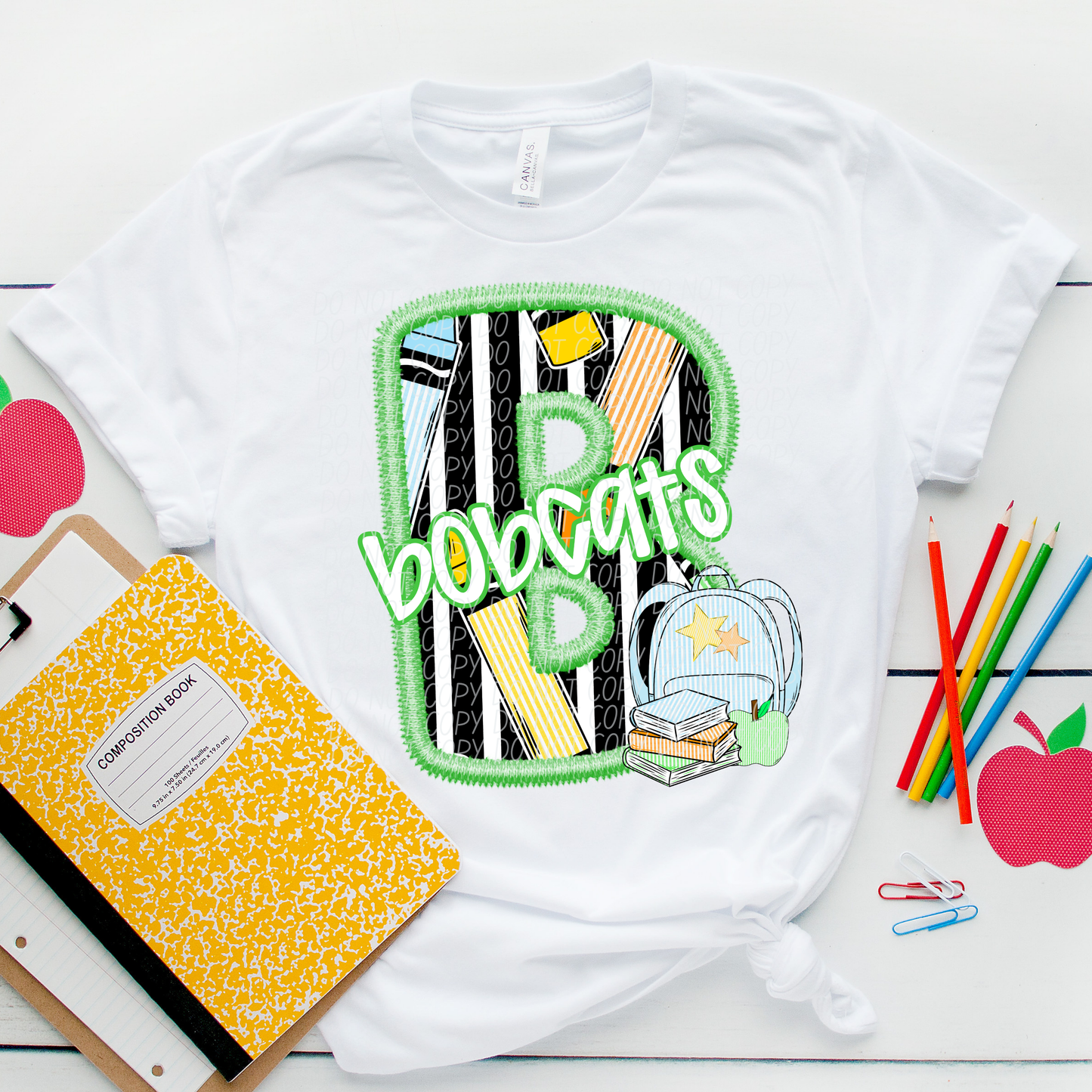 LETTER MASCOT GREEN (dropdown)-DTF&UV