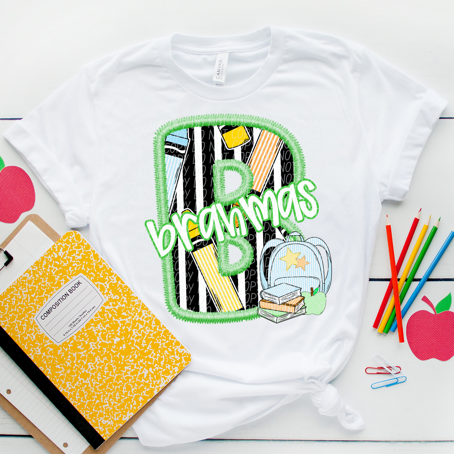 LETTER MASCOT GREEN (dropdown)-DTF&UV