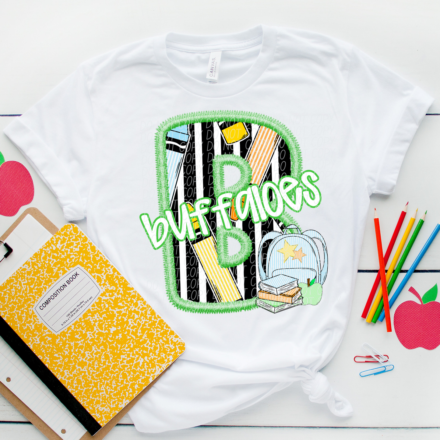 LETTER MASCOT GREEN (dropdown)-DTF&UV