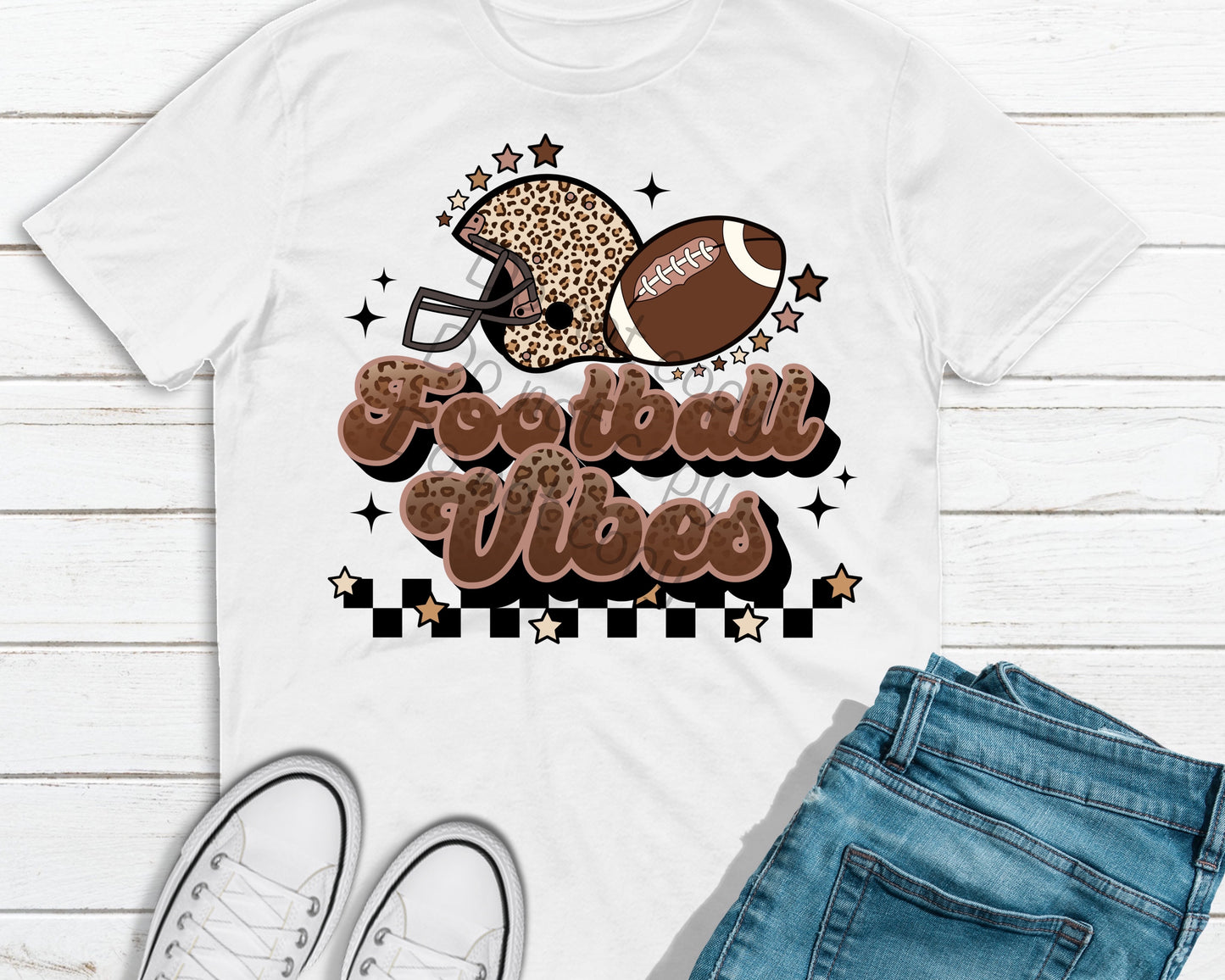 Football vibes helmet football-DTF