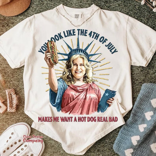 You look like the Fourth of July statue - DTF