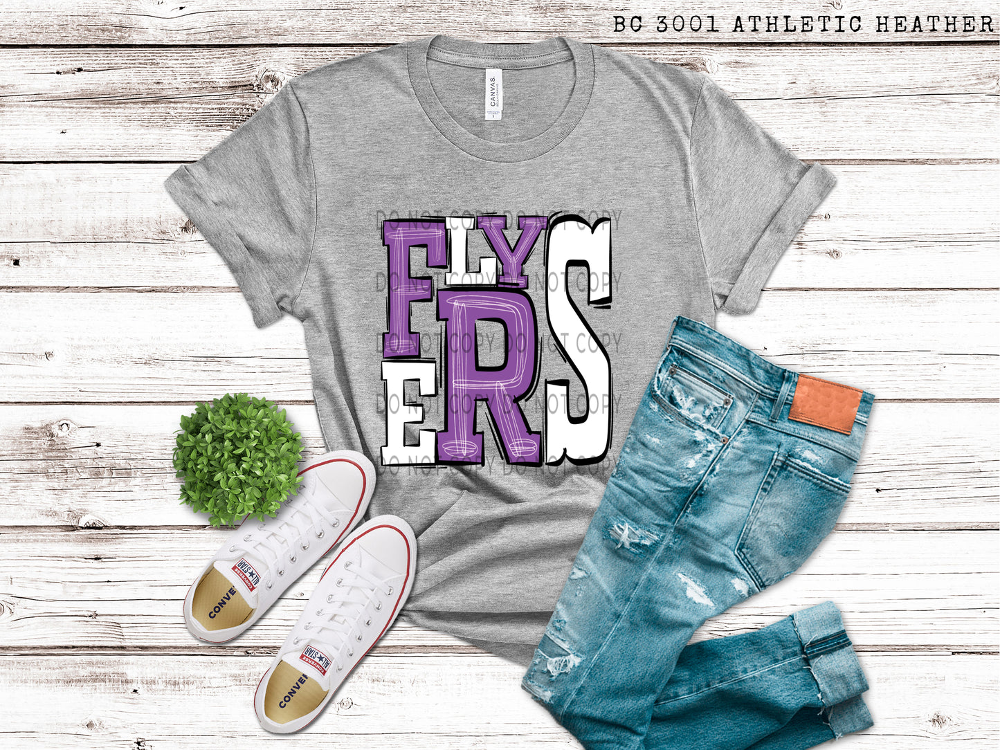 Flyers Purple and White - DTF
