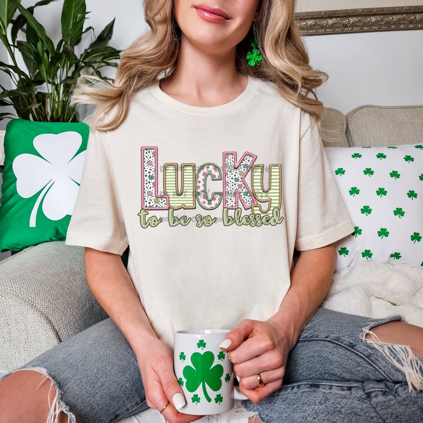 Lucky to be so blessed-DTF