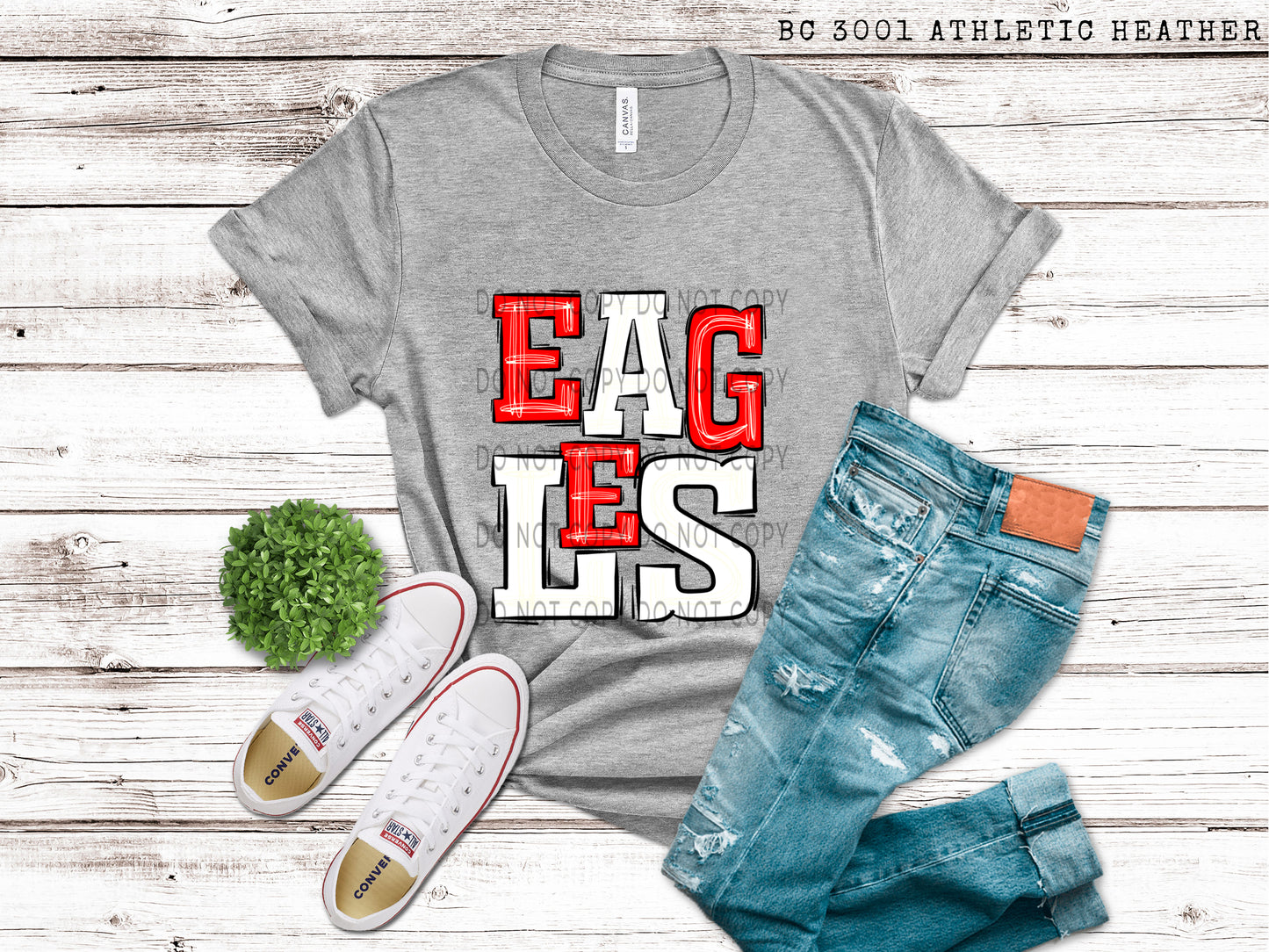 Eagles Red And White - DTF