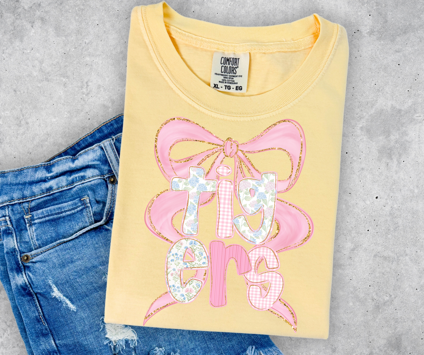 Pink Bow Mascot: ANY NAME- DTF&UV