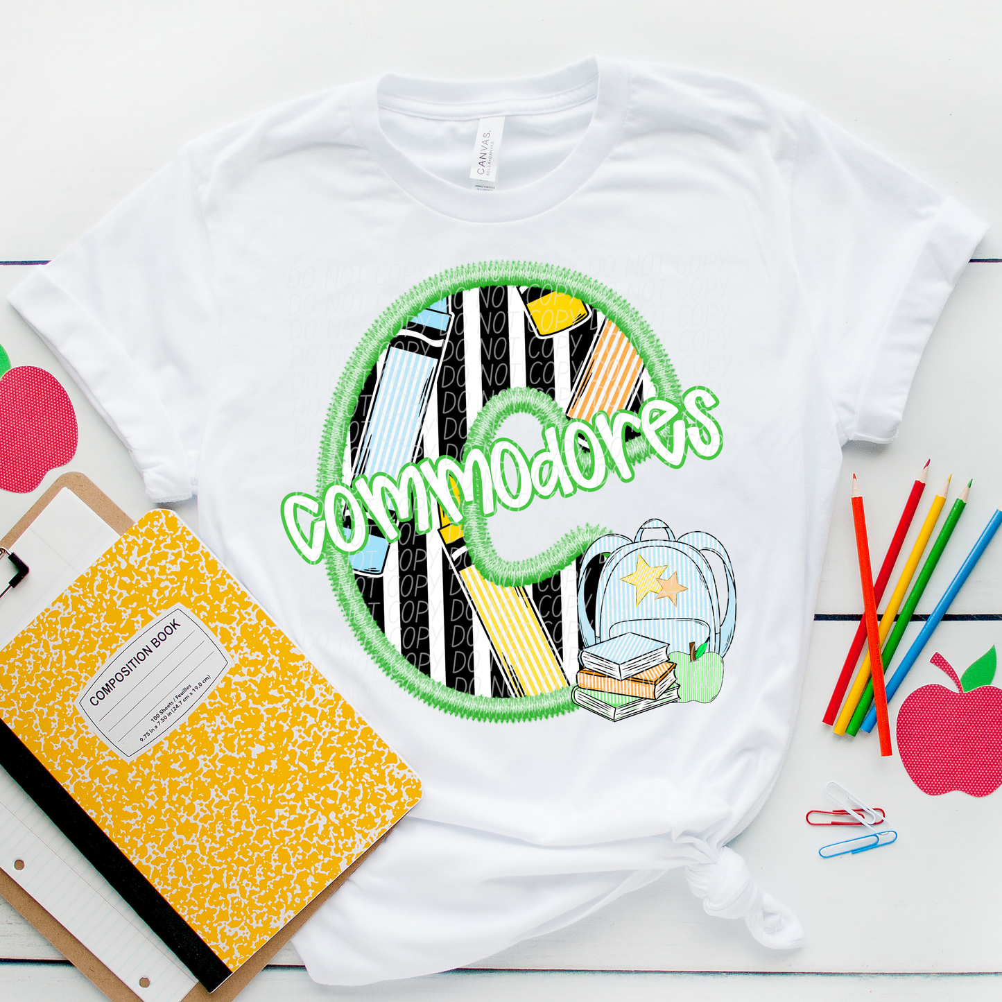 LETTER MASCOT GREEN (dropdown)-DTF&UV