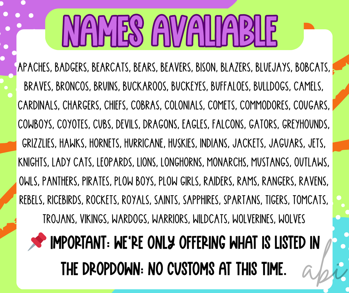 Neon Star Mascots (Dropdown)-DTF