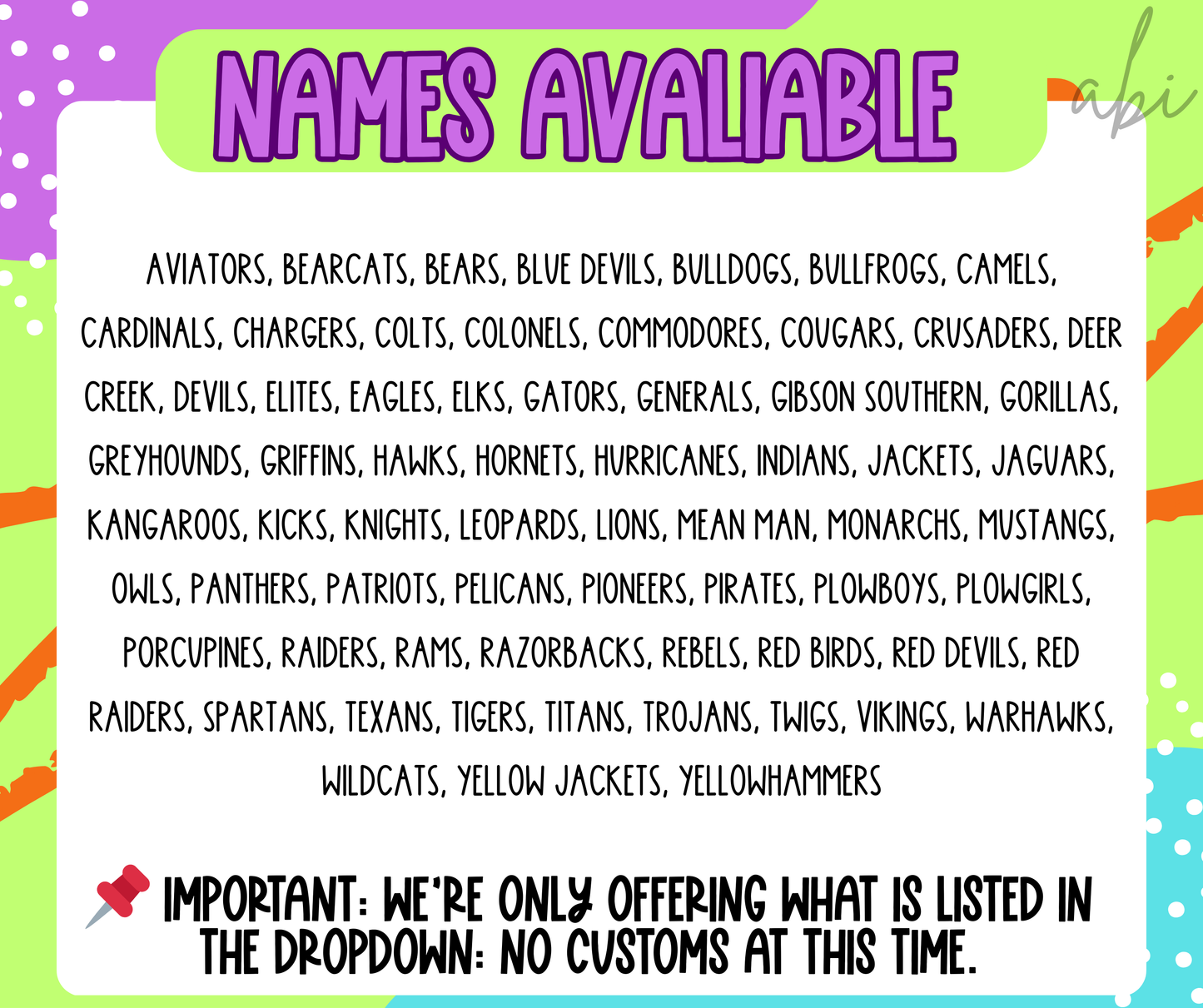 Pink Swirls Mascots(Dropdown)-DTF