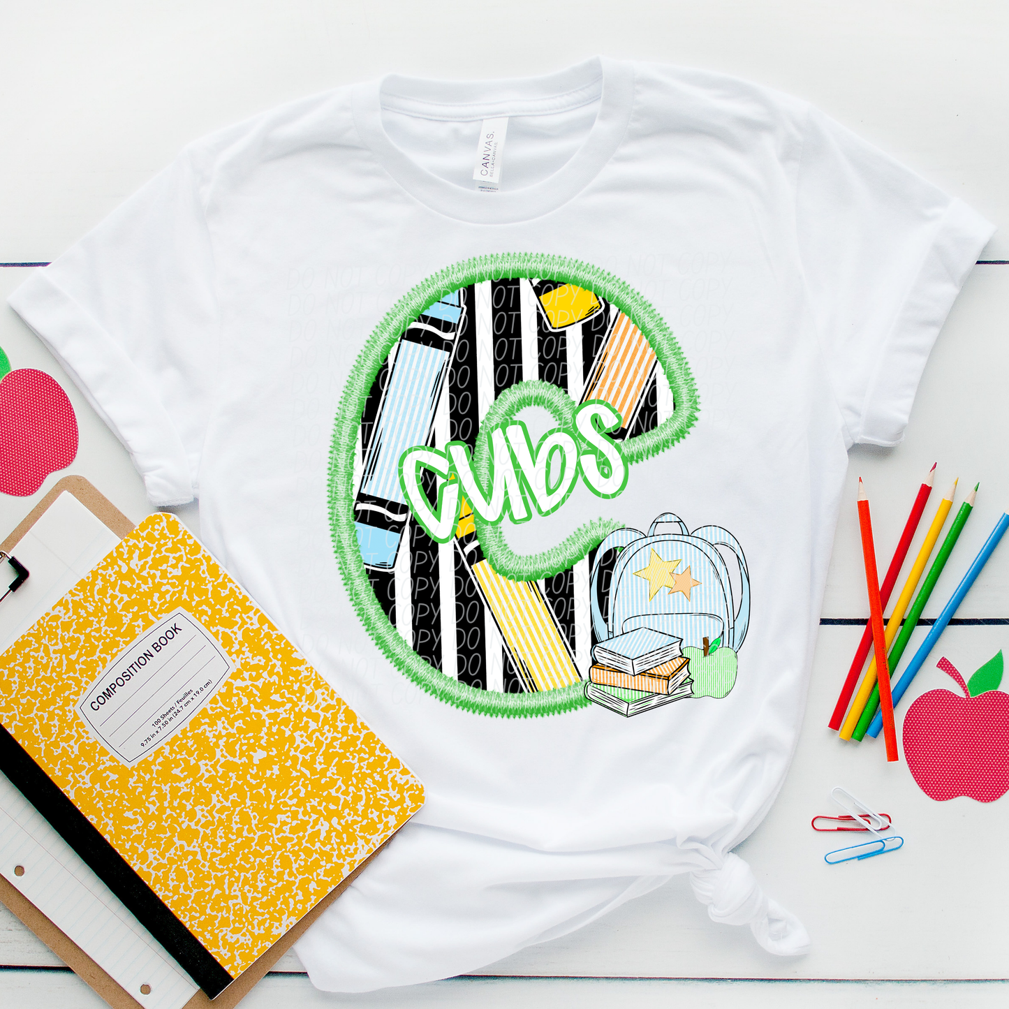 LETTER MASCOT GREEN (dropdown)-DTF&UV