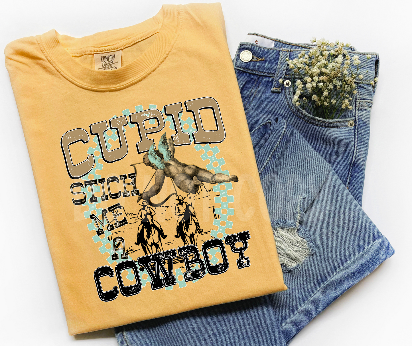Cupid Stick Me a Cowboy-DTF