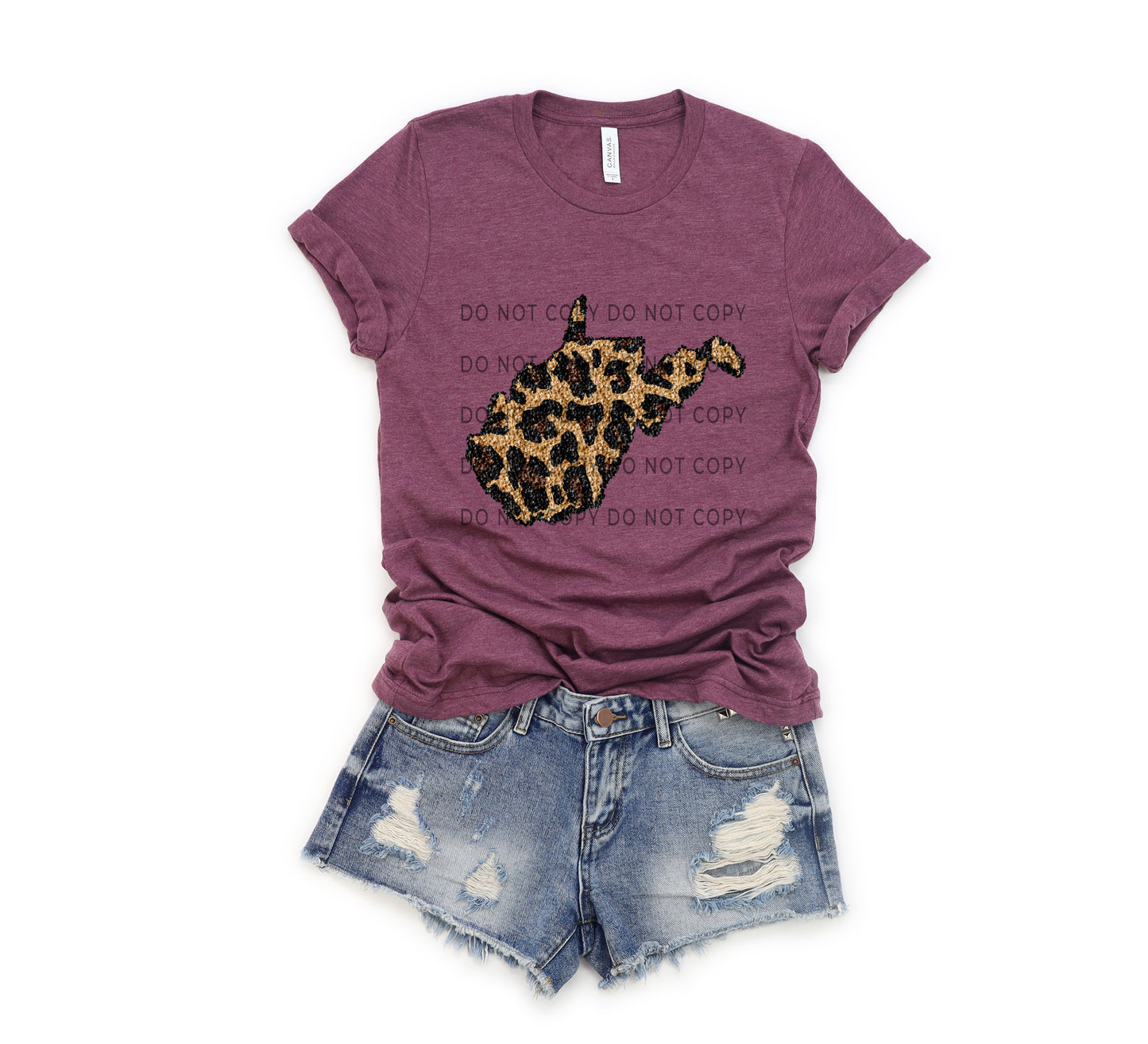 Leopard Sequin State (ALL STATES)-DTF