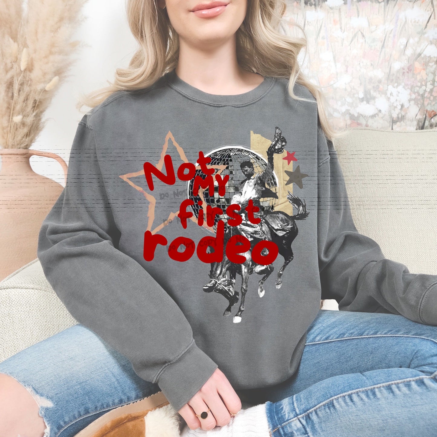 Not my first rodeo collage-DTF