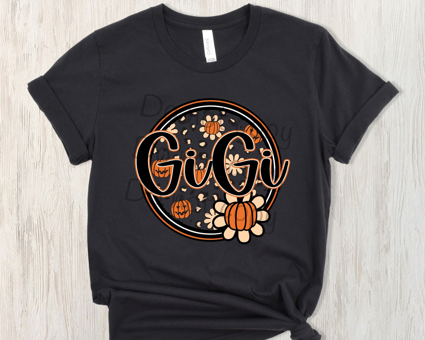 Pumpkin name circle GiGi-DTF
