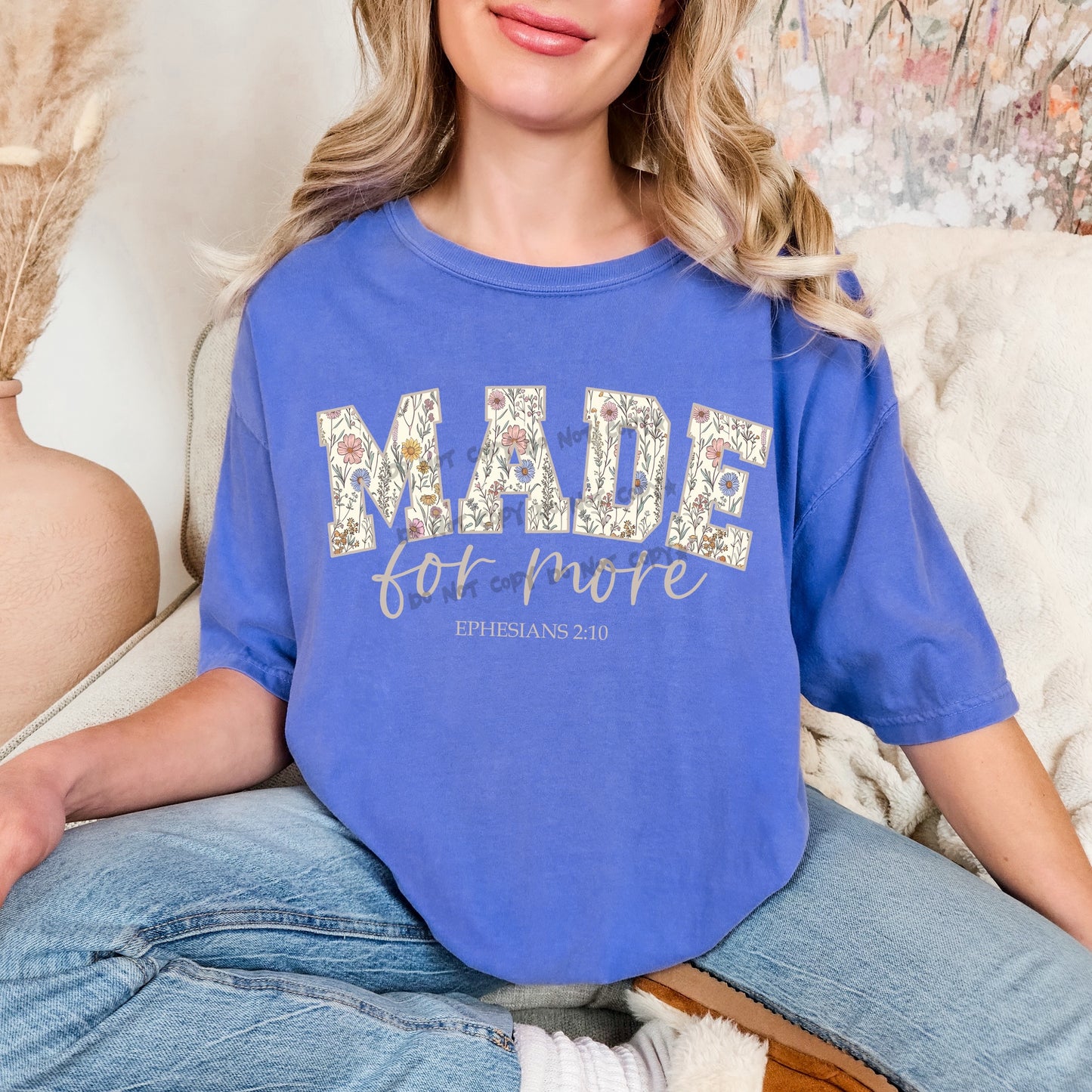 MADE for more flowers in word - DTF