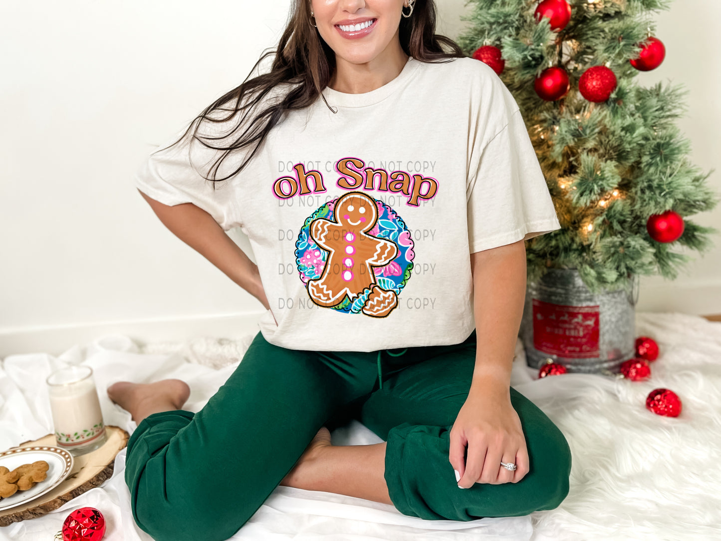 Oh Snap Gingerbread Man -DTF