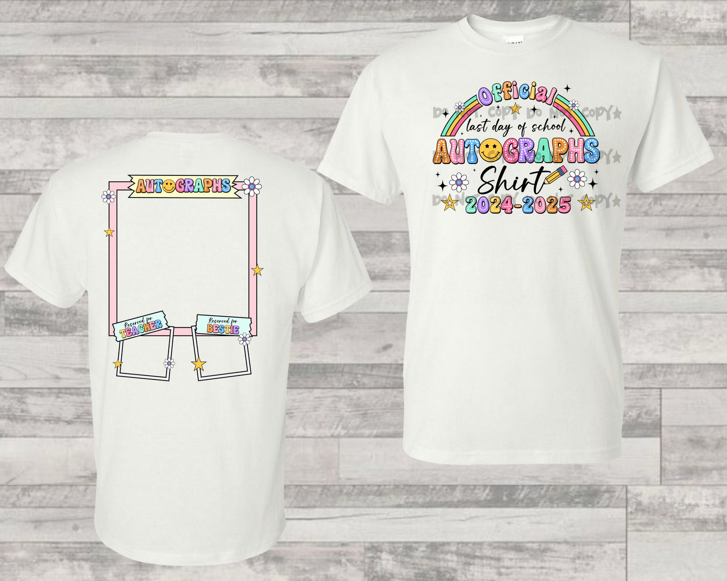 Autographs Shirt Girl (BACK)-DTF