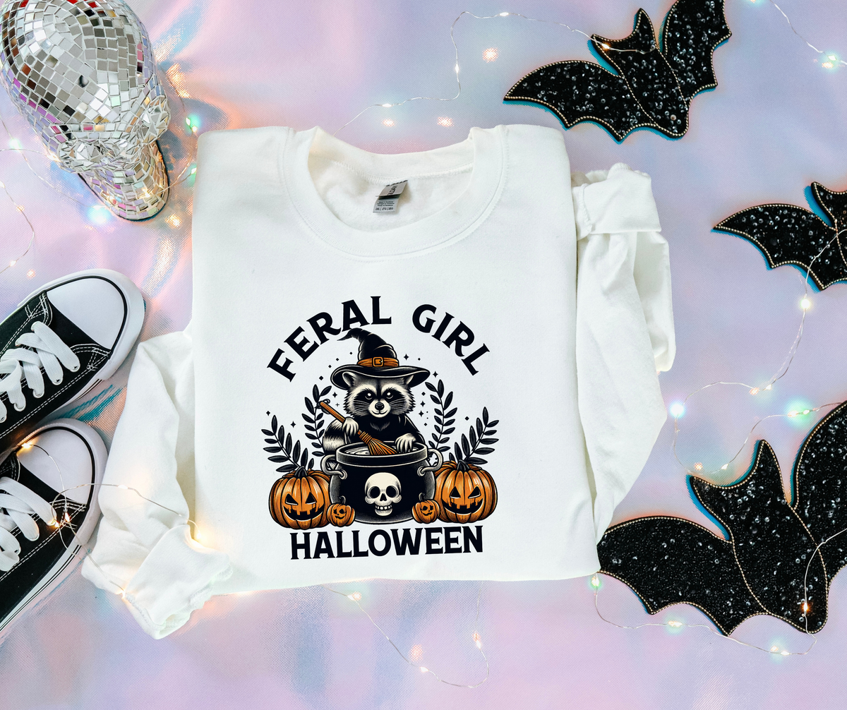 Feral Girl Halloween color-DTF