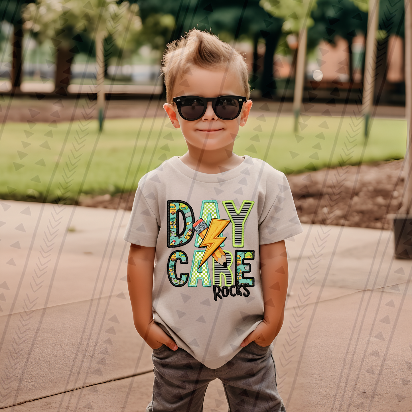 Daycare Rocks (black)-DTF
